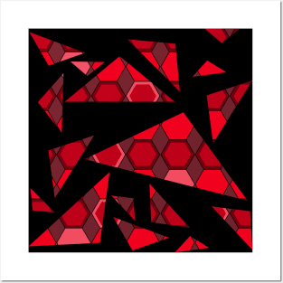 Hexagon Pattern no 3 Posters and Art